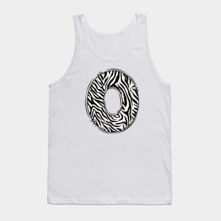 Zebra Letter O Tank Top